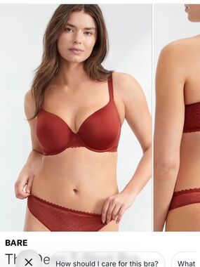 Bare Necessities Rust-colored Demi T-Shirt Bra